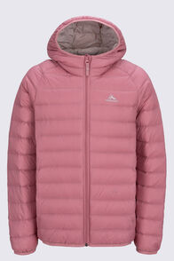 Macpac Kids' Uber Light Hooded Down Jacket, Dusty Rose, hi-res